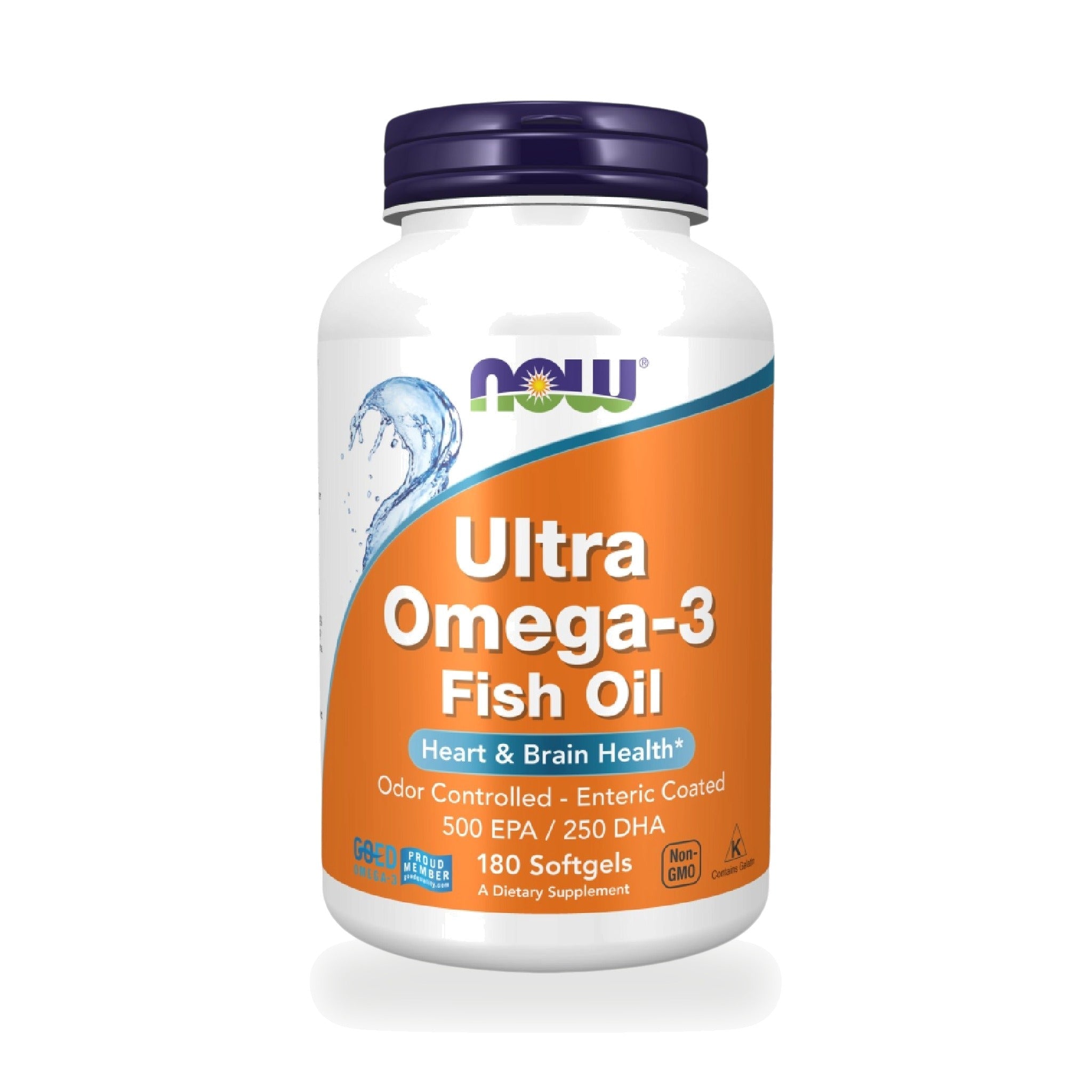 NOW Foods Ultra Omega-3 Fish Oil Softgels 1,000mg ‚ 180 Softgels
