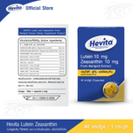 Panapat Hevita Lutein Zeaxanthin Capsules for Eye Comfort from Screens 3 x 40 Capsules