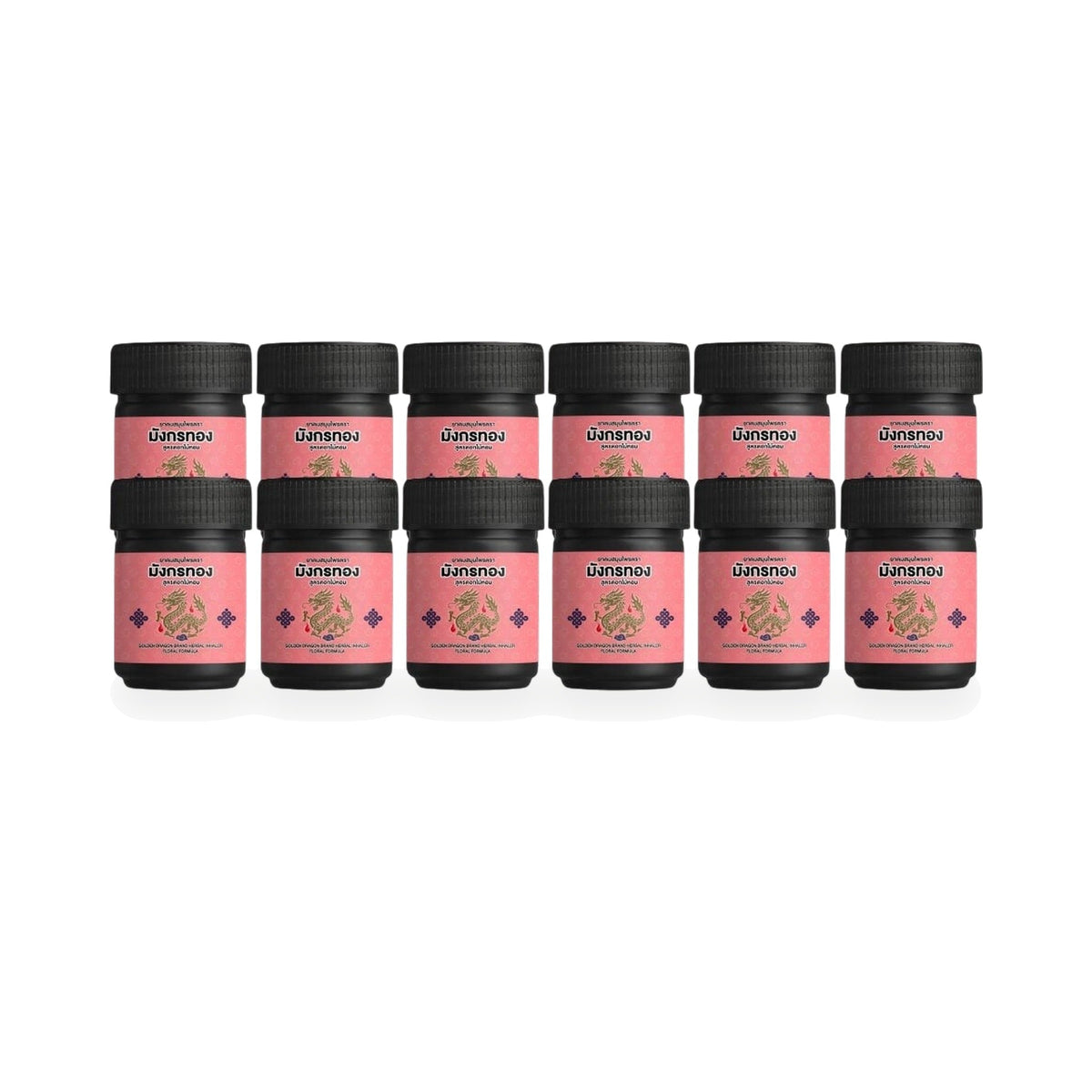 Ouay Un Osoth Golden Dragon Floral Herbal Inhaler ‚ 12 Pieces