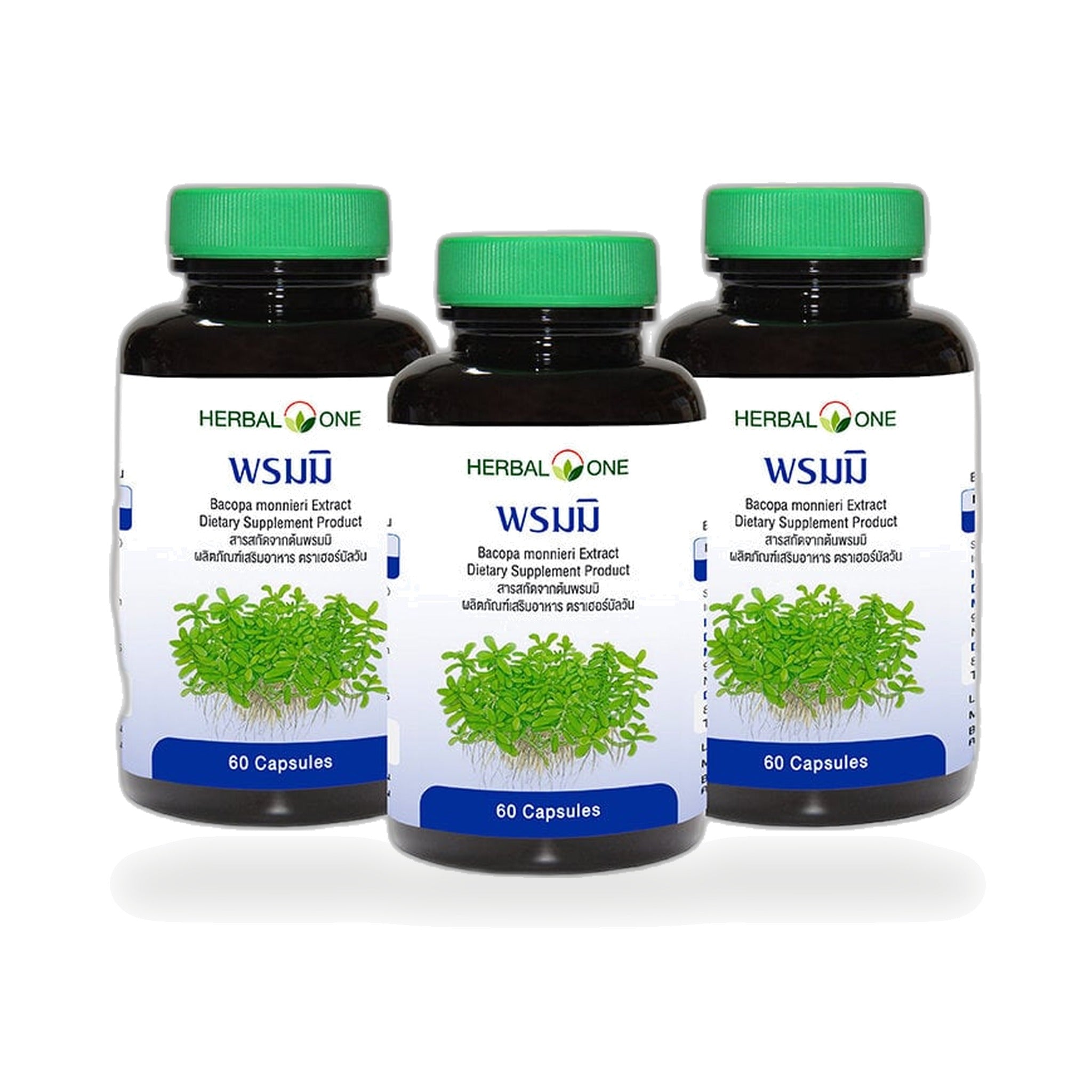 Ouay Un Osoth Herbal One Bacopa Extract Capsules 300mg ‚ 3 x 60 Capsules