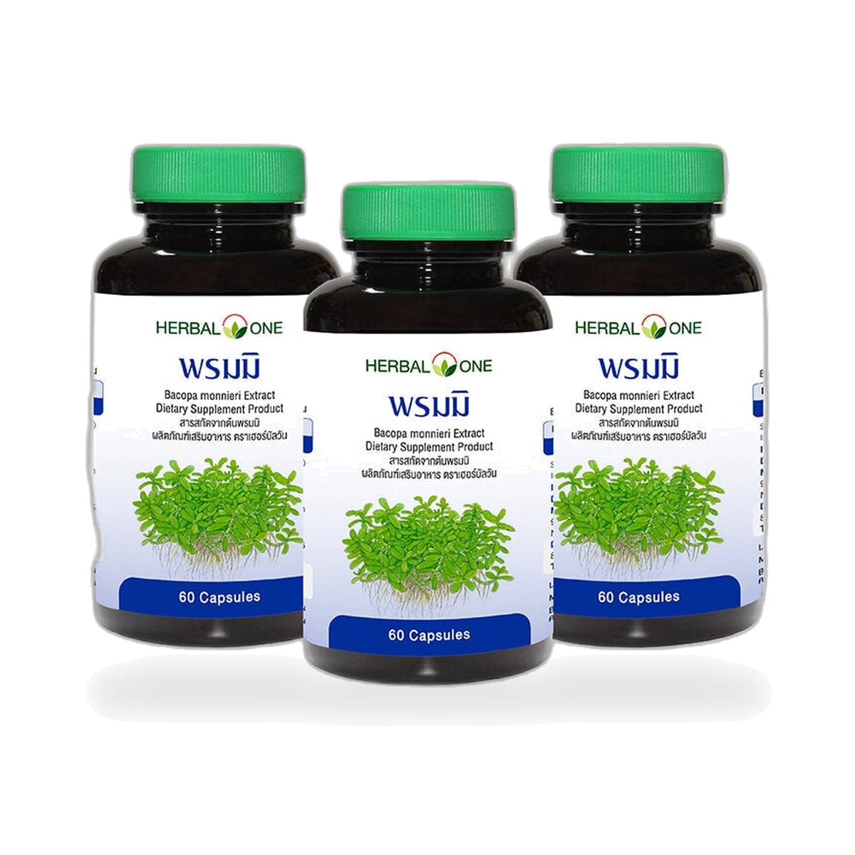 Ouay Un Osoth Herbal One Bacopa Extract Capsules 300mg ‚ 3 x 60 Capsules