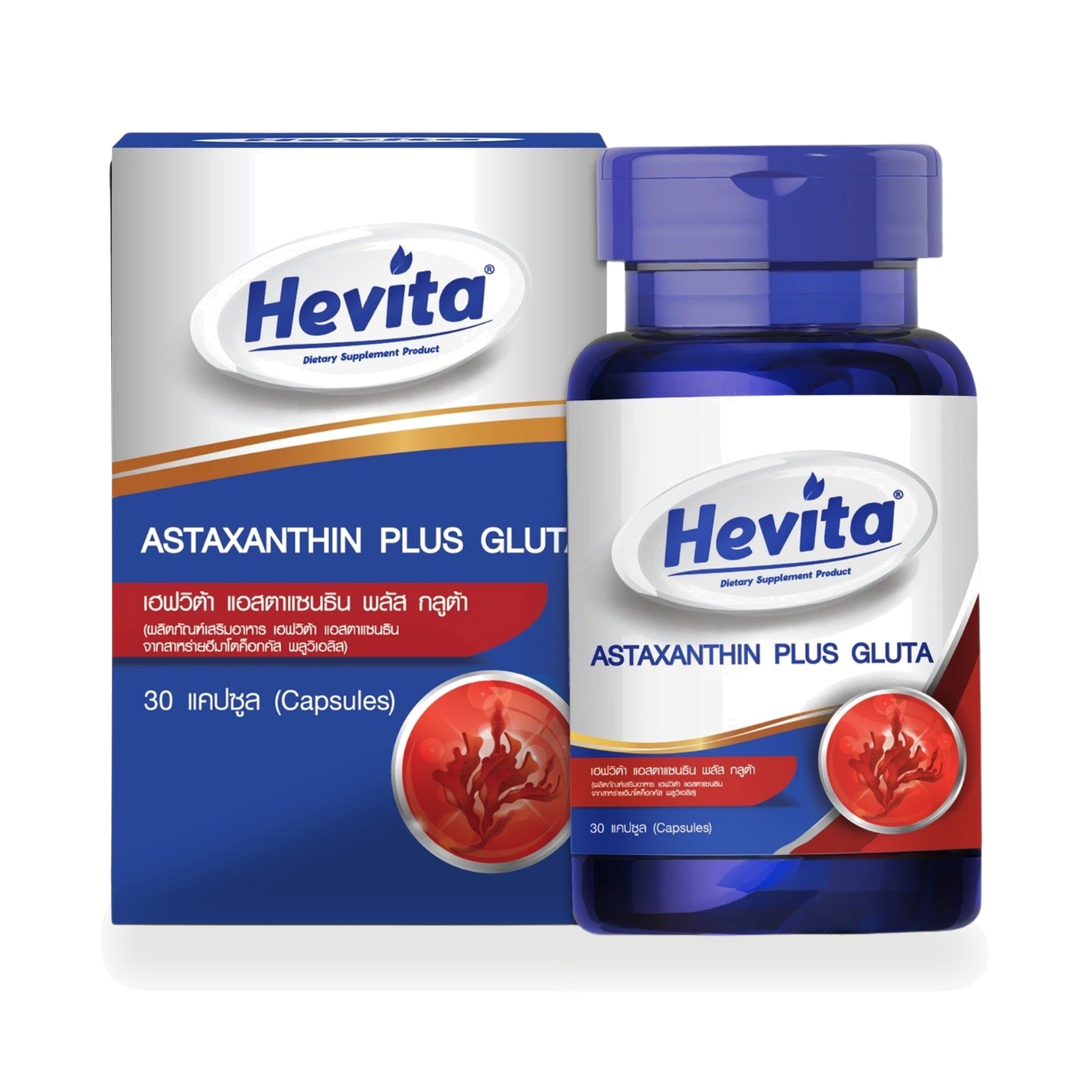 Panapat Hevita Astaxanthin Plus Glutathione Capsules ‚ 30 Capsules