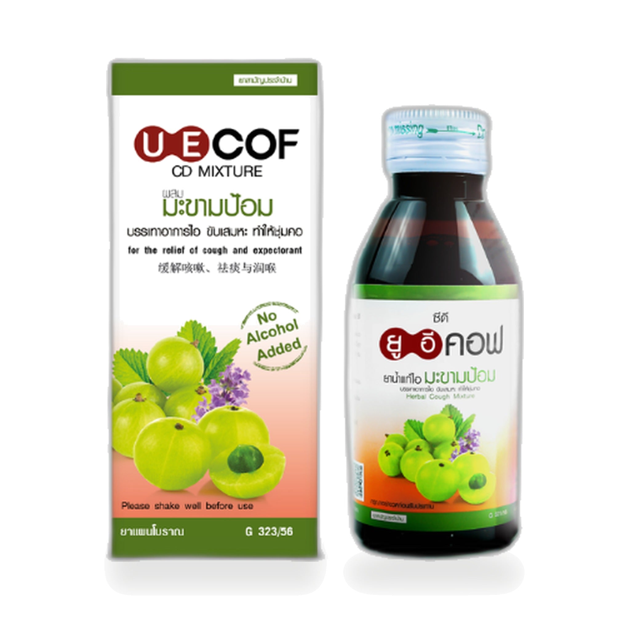 Panapat Uecof CD Amla Herbal Throat Syrup ‚ 6 x 120 ml