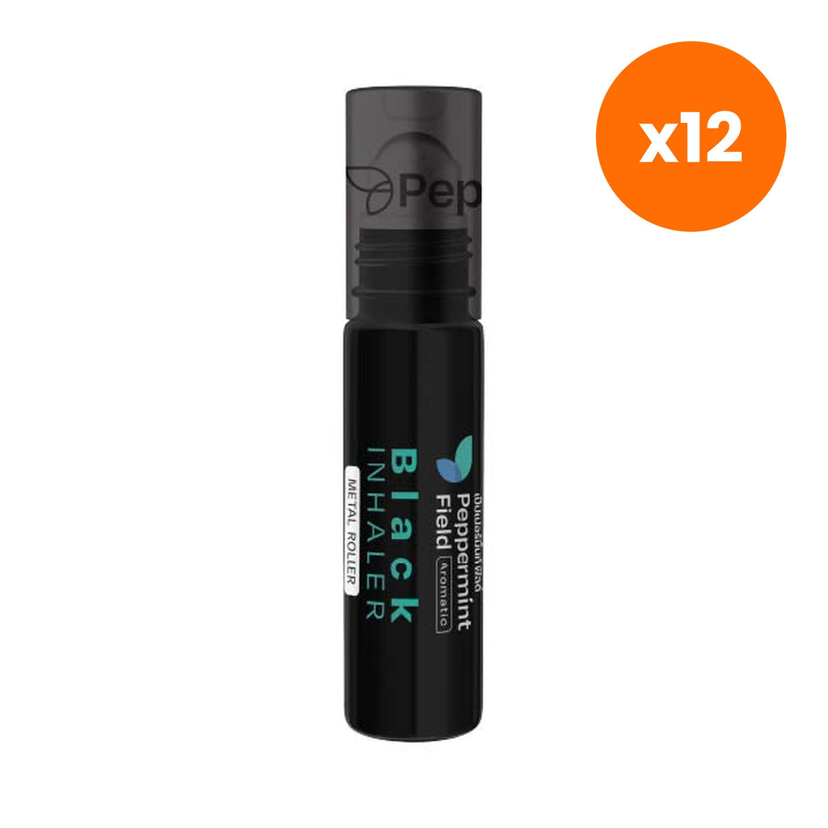 Peppermint Field Black Roller Eucalyptus Oil for Aromatherapy Relief 5 ml – 12 pack bundle