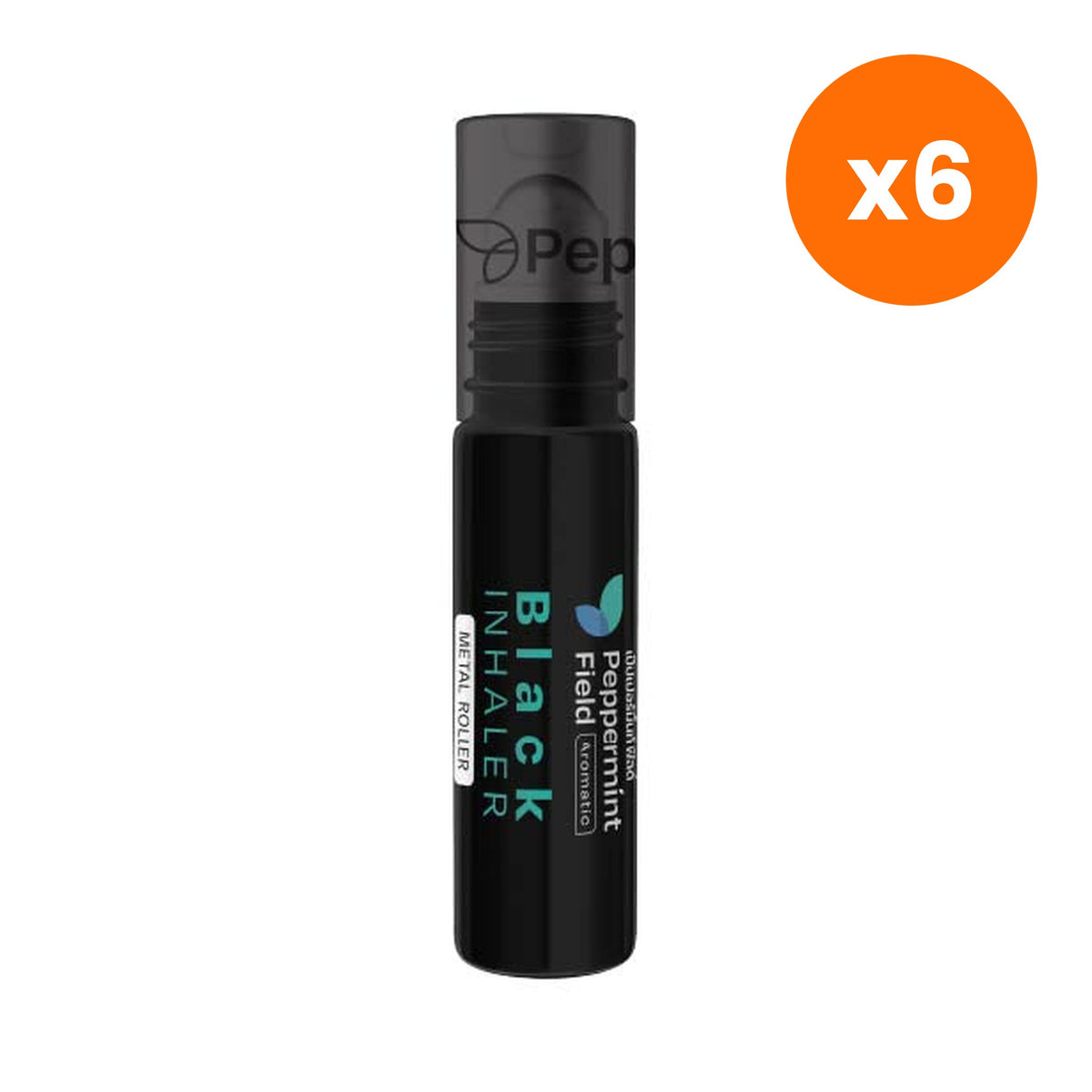Peppermint Field Black Roller Eucalyptus Oil for Aromatherapy Relief 5 ml – 6 pack bundle