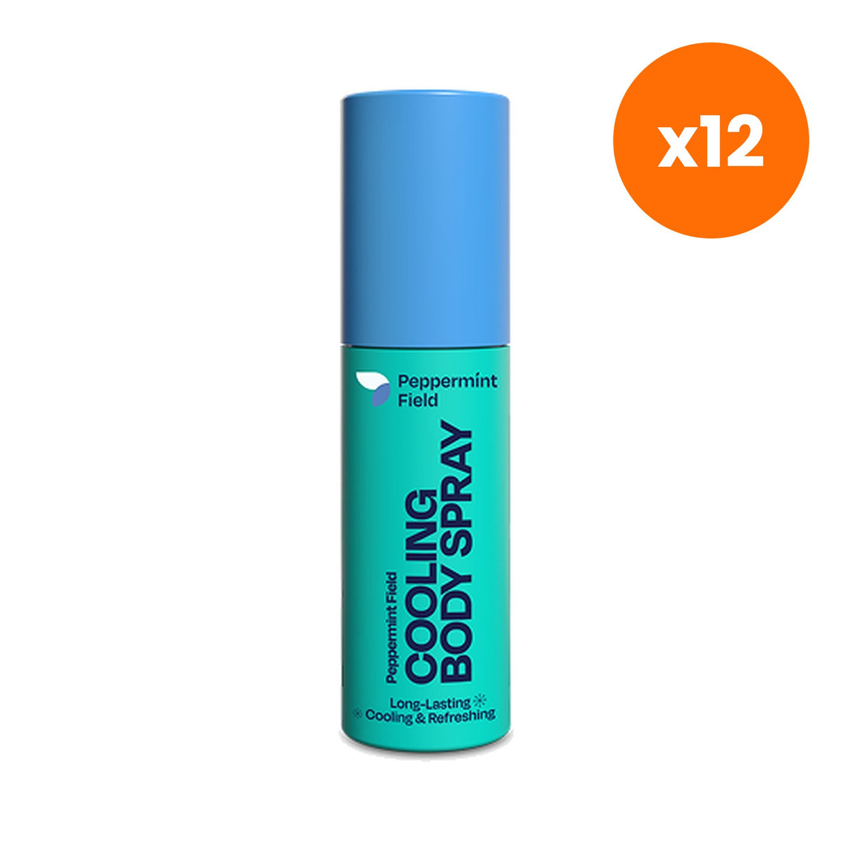 Peppermint Field Cooling Body Spray Natural Alcohol for Skin Comfort 30 ml – 12 pack bundle