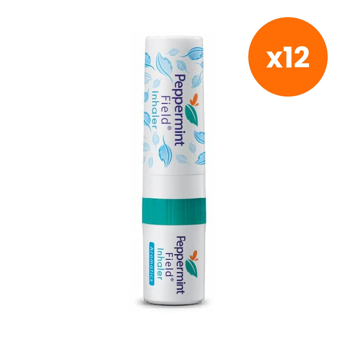 Peppermint Field Original Inhaler Menthol and Peppermint Oil for Aromatherapy Relief 2 ml – 12 pack bundle