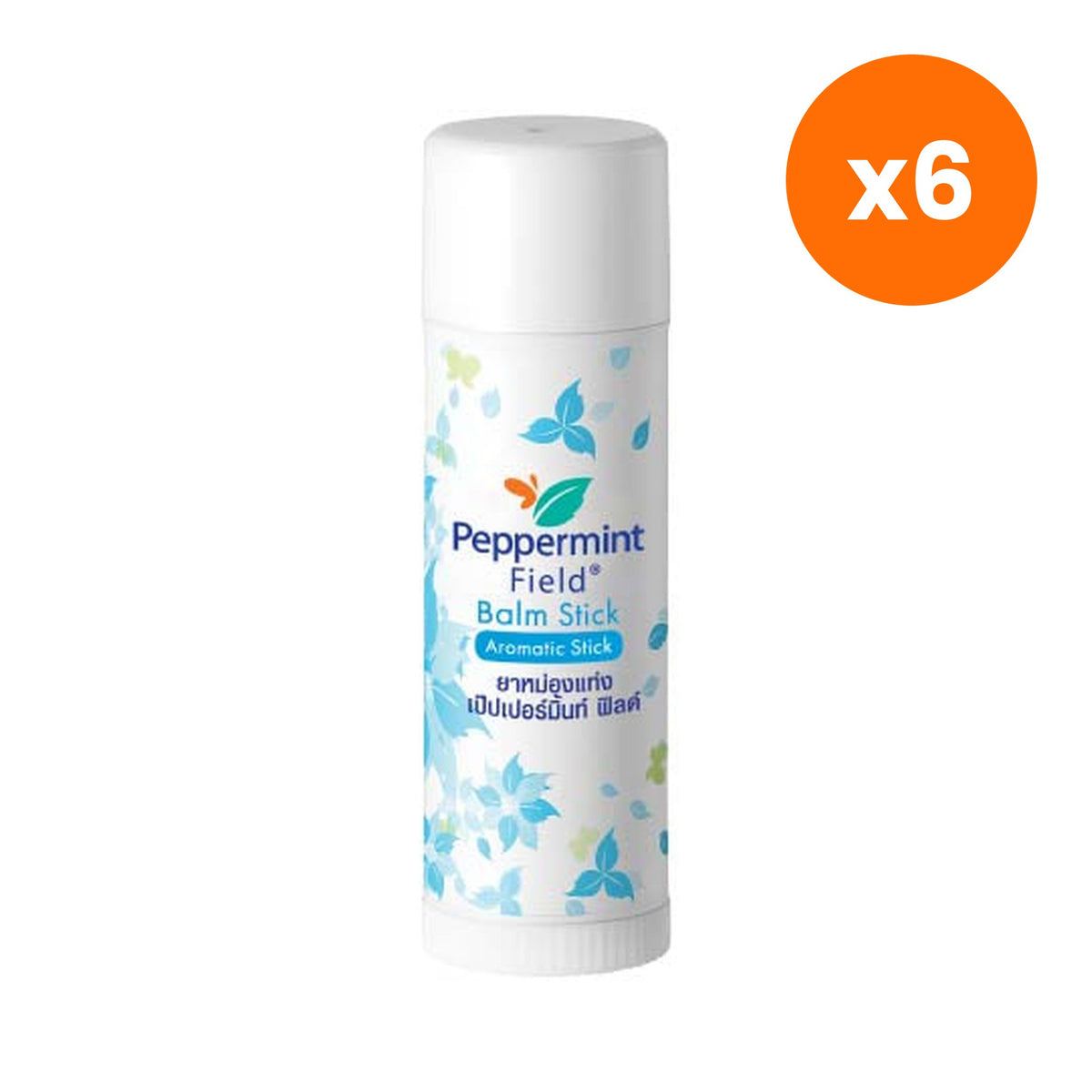 Peppermint Field Stick Balm Menthol and Eucalyptus for Skin Comfort 6 g – 6 pack bundle