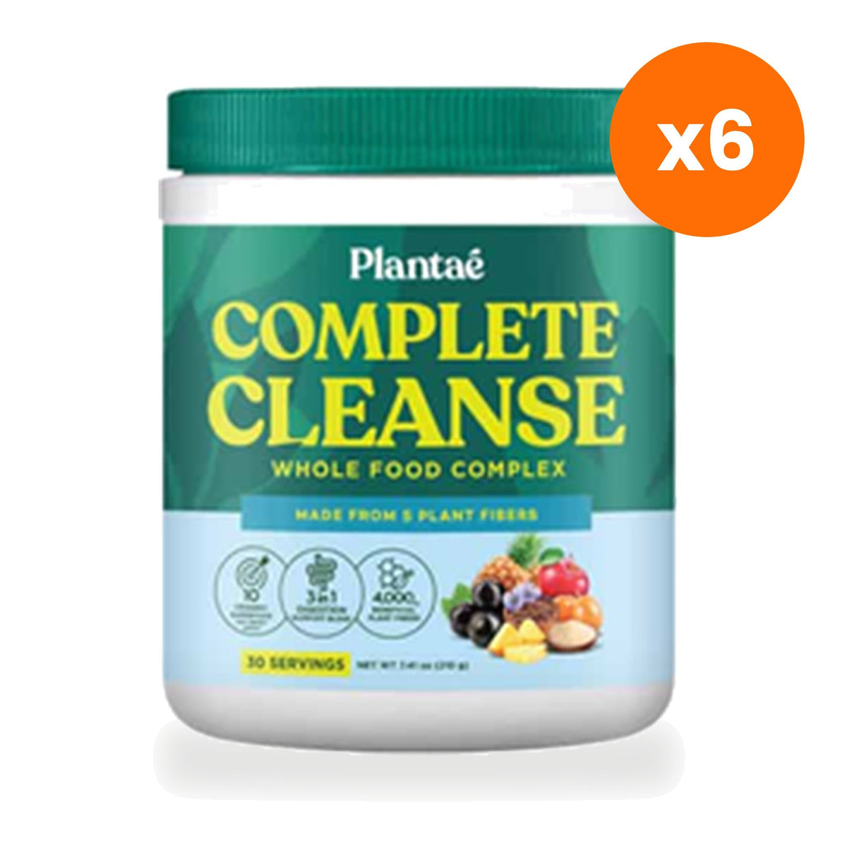 Plantae Complete Cleanse Whole Food Fibre Powder for Digestive Comfort 210 g