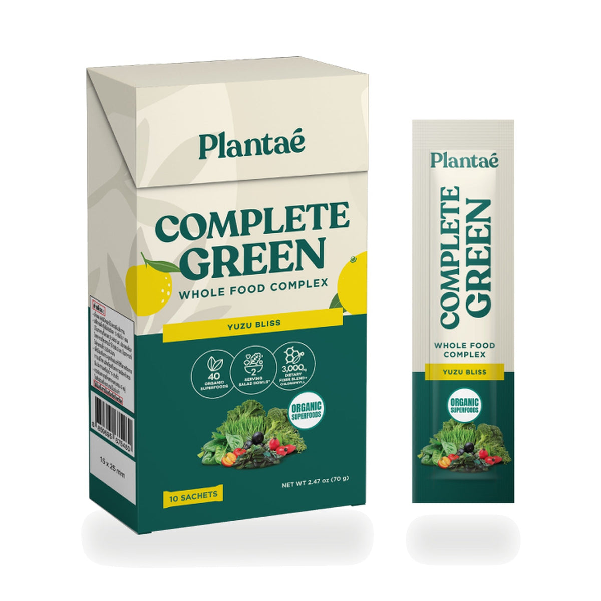 Plantae Whole Food Complex Complete Green Yuzu Bliss Powder (Box) ‚ 210 g