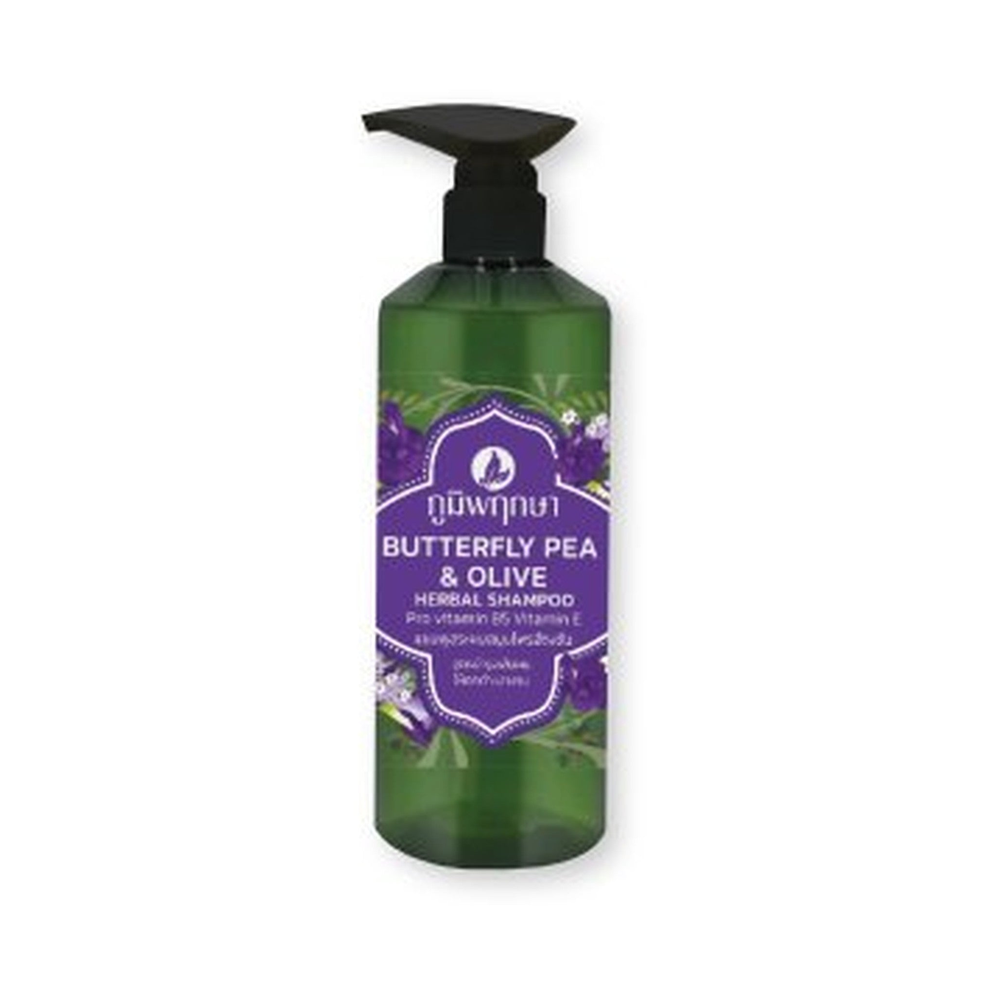 Poompuksa Butterfly Pea Shampoo for Scalp and Hair Care 500 ml