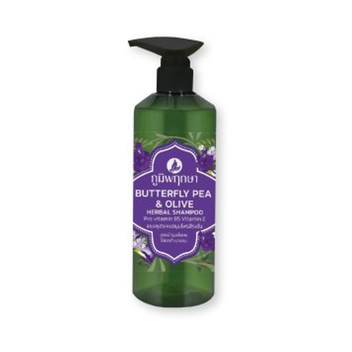 Poompuksa Butterfly Pea Shampoo for Scalp and Hair Care 500 ml