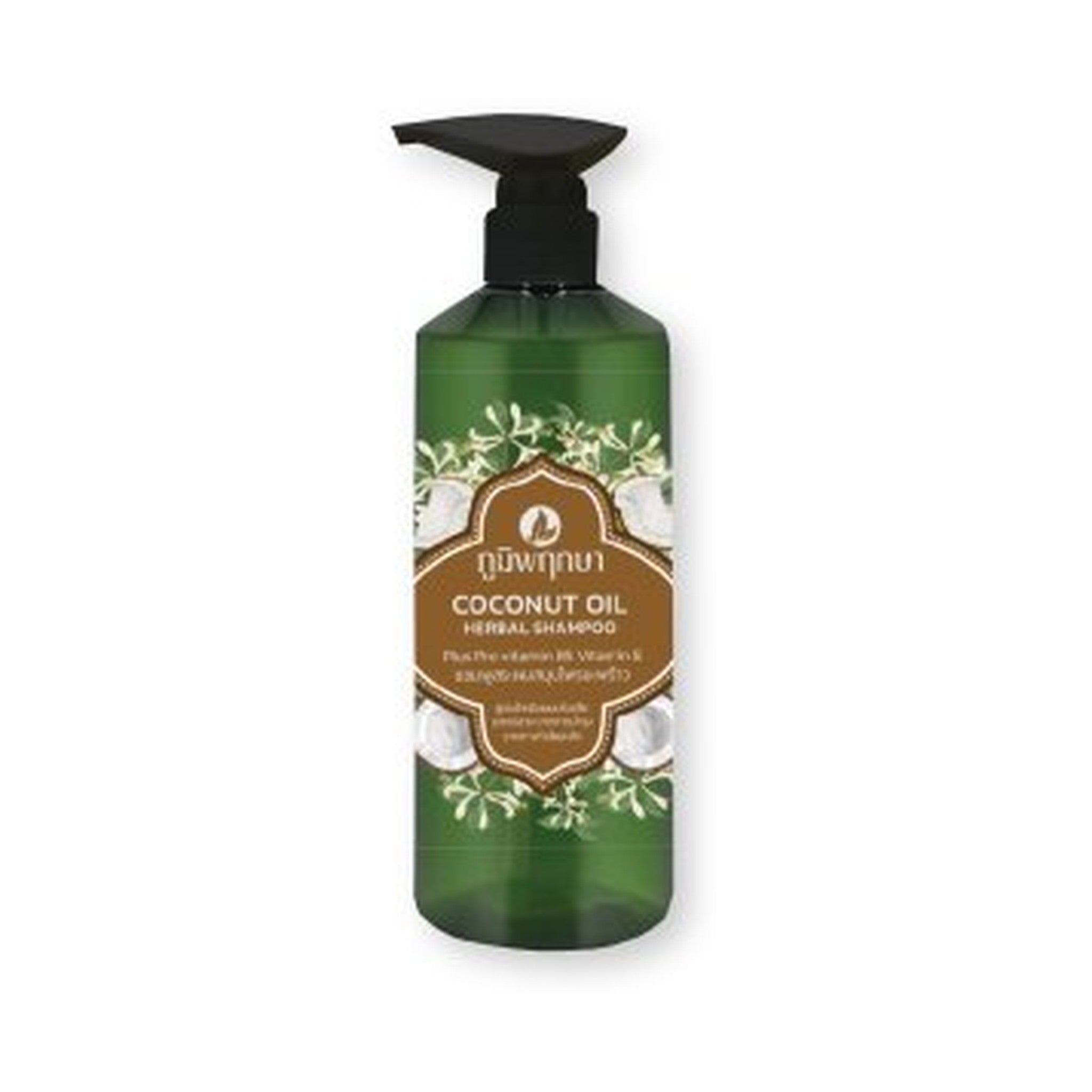 Poompuksa Coconut Oil Herbal Shampoo for Scalp and Hair Care 500 ml