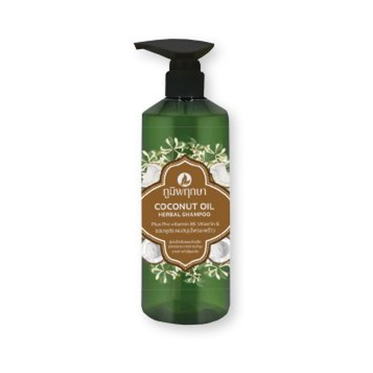 Poompuksa Coconut Oil Herbal Shampoo for Scalp and Hair Care 500 ml