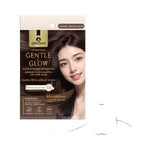 Poompuksa Gentle and Glow Hair Dyeing Shampoo Caramel Brown for Scalp and Hair Care 25 ml