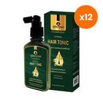 Poompuksa Herbal Hair Tonic for Scalp and Hair Care 120 ml – 12 pack bundle
