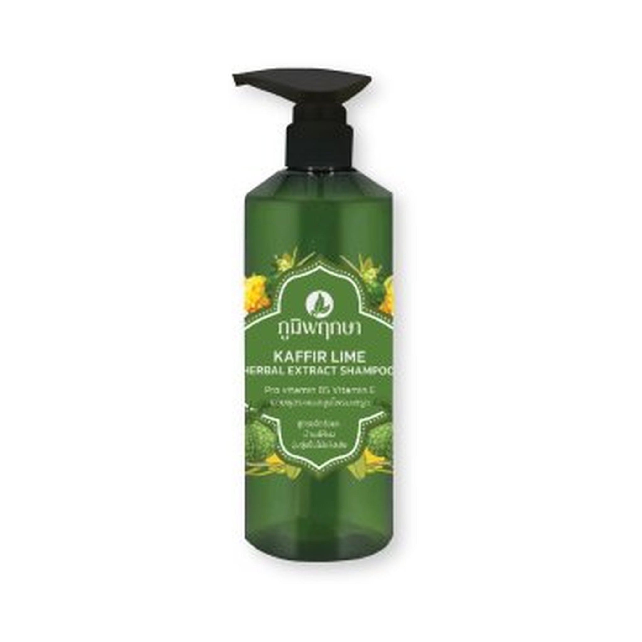 Poompuksa Kaffir Lime Herbal Extract Shampoo for Scalp and Hair Care 500 ml