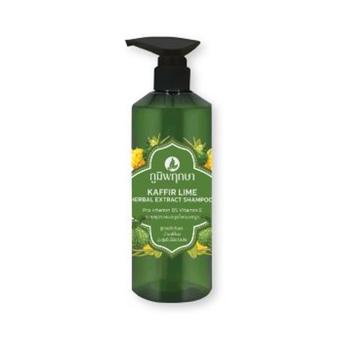 Poompuksa Kaffir Lime Herbal Extract Shampoo for Scalp and Hair Care 500 ml