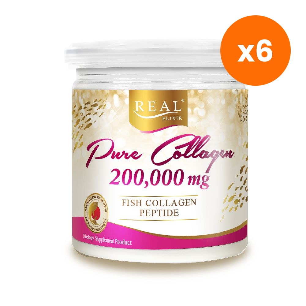 Real Elixir Pure Collagen Drink Powder for Skin Firmness and Elasticity 200 g