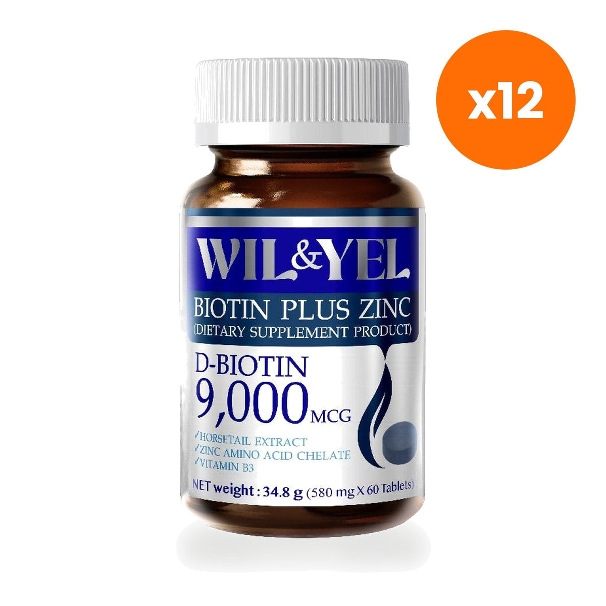 Real Elixir Will Yell Biotin Zinc for Hair and Nail Health 60 Tablets