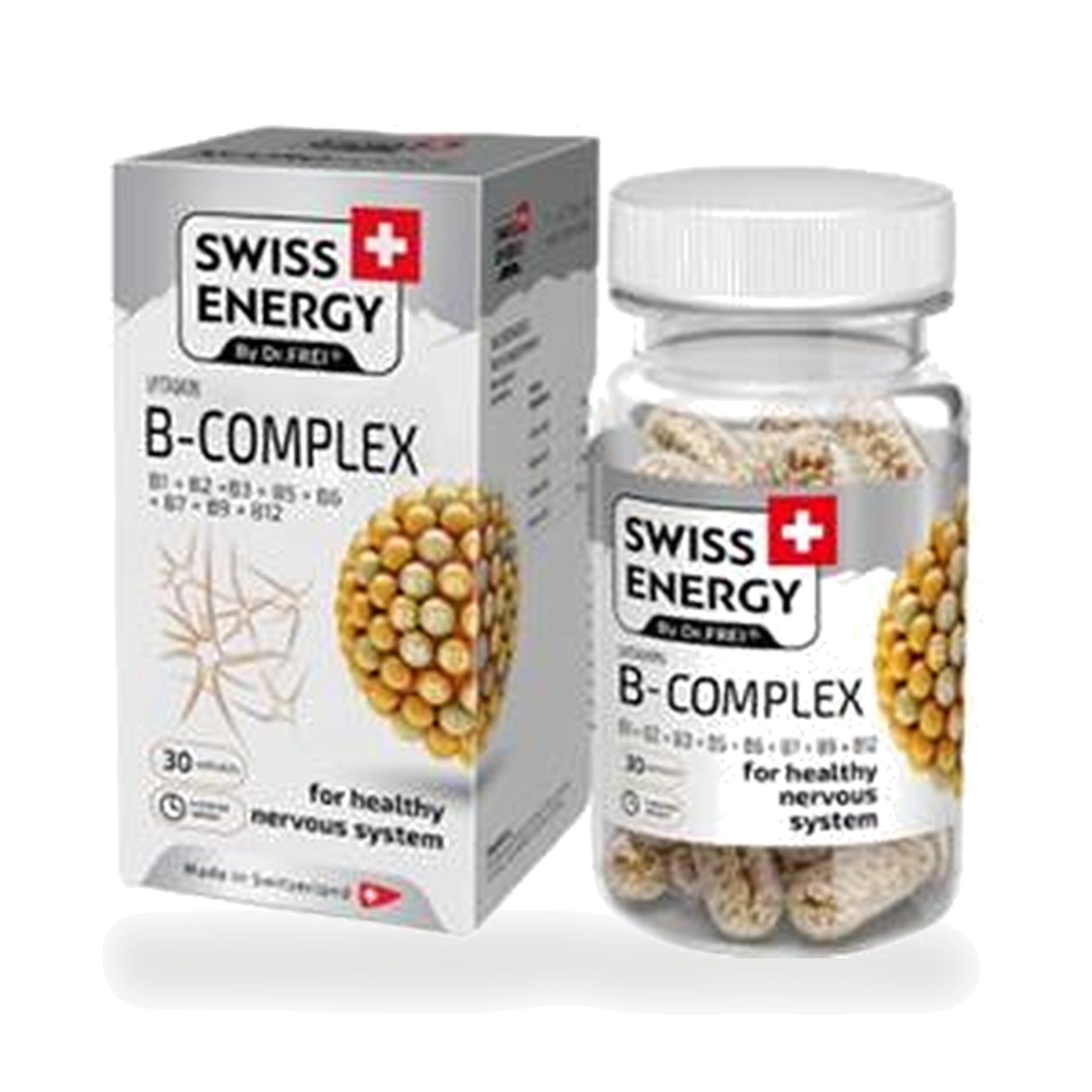 Swiss Energy B-Complex Sustained Release Capsules ‚ 30 Capsules