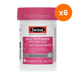 Swisse Ultivite Multivitamin Folic Acid Tablets Daily for Healthy Skin and Hair 30 Tablets