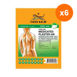 Tiger Balm Small Medicated Plaster for Muscle Comfort 1 Patch – 6 pack bundle