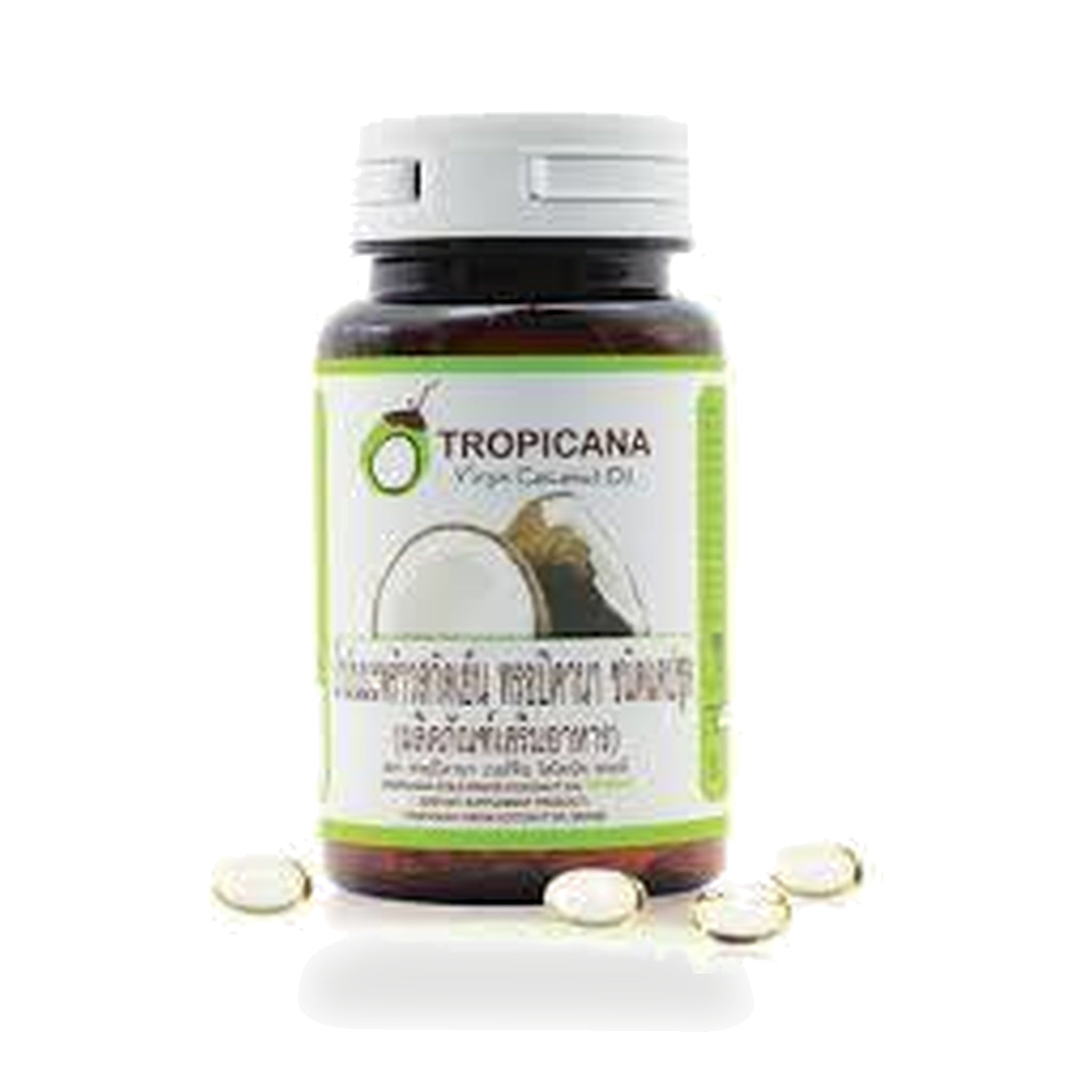 Tropicana Oil Virgin Coconut Oil Capsules 500mg ‚ 60 Capsules