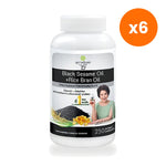 Tumrub Thai Black Sesame Rice Bran Oil for Everyday Wellness 250 Capsules