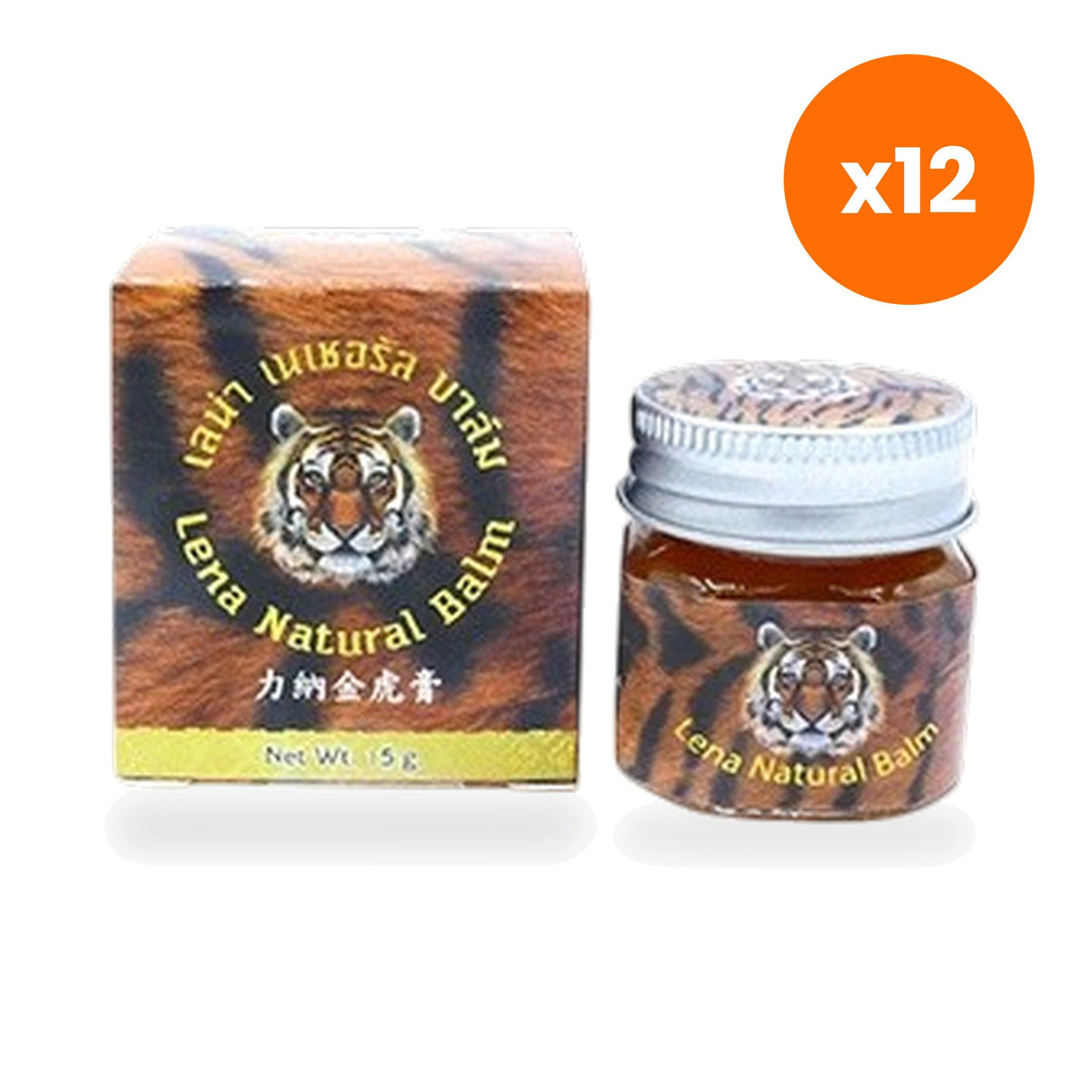 Tumrub Thai Lena Natural Traditional Herbal Balm for Muscle Comfort 15 g