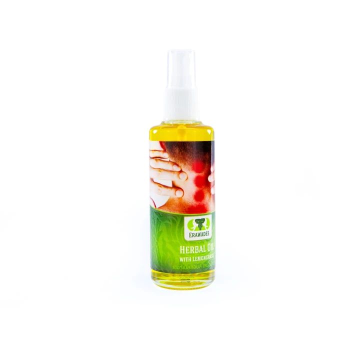 Erawadee No.60 Lemongrass Herbal Massage Spray for Post Workout Recovery 85 ml