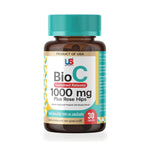 US Bounty Bio-C 1,000mg Sustained-Release Vitamin C Tablets ‚ 30 Tablets