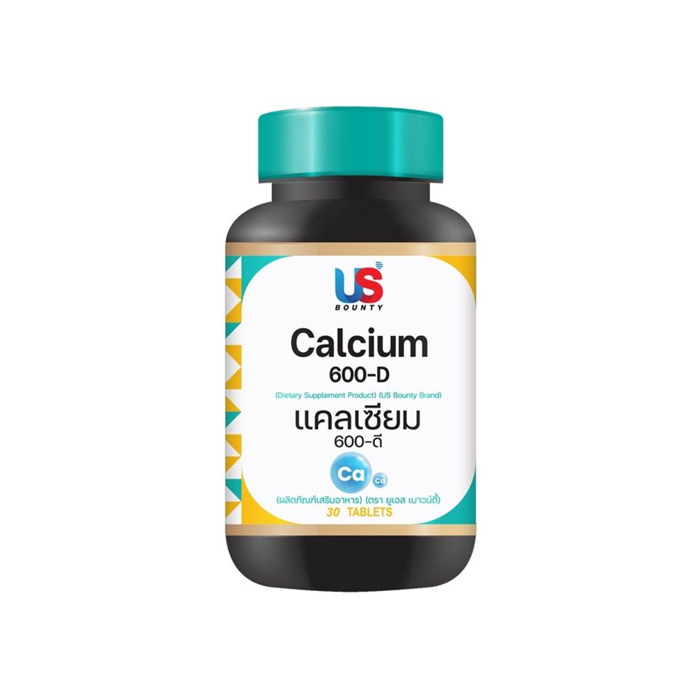 US Bounty Calcium 600 + Vitamin D3 Tablets ‚ 30 Tablets