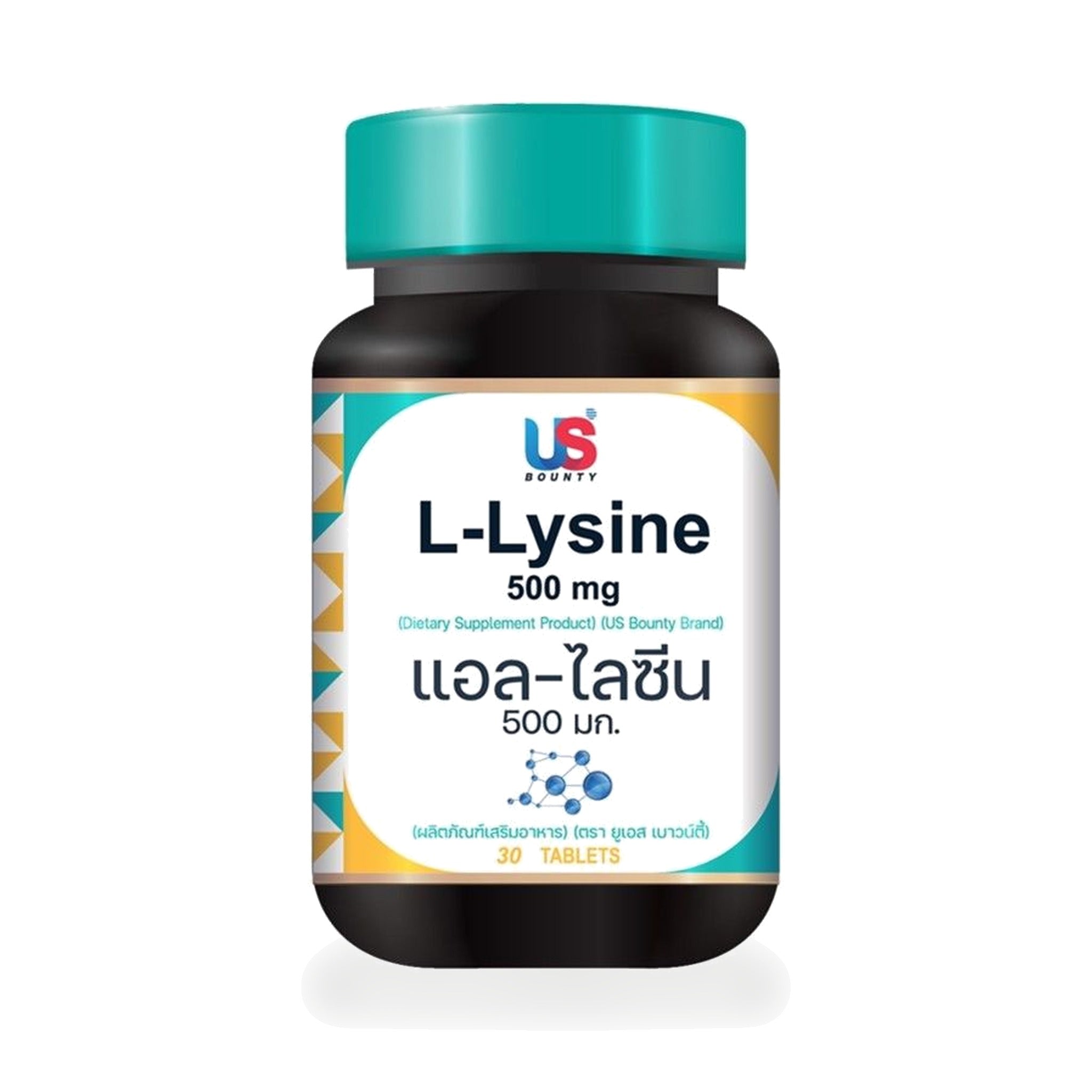 US Bounty L-Lysine 500mg Tablets ‚ 30 Tablets