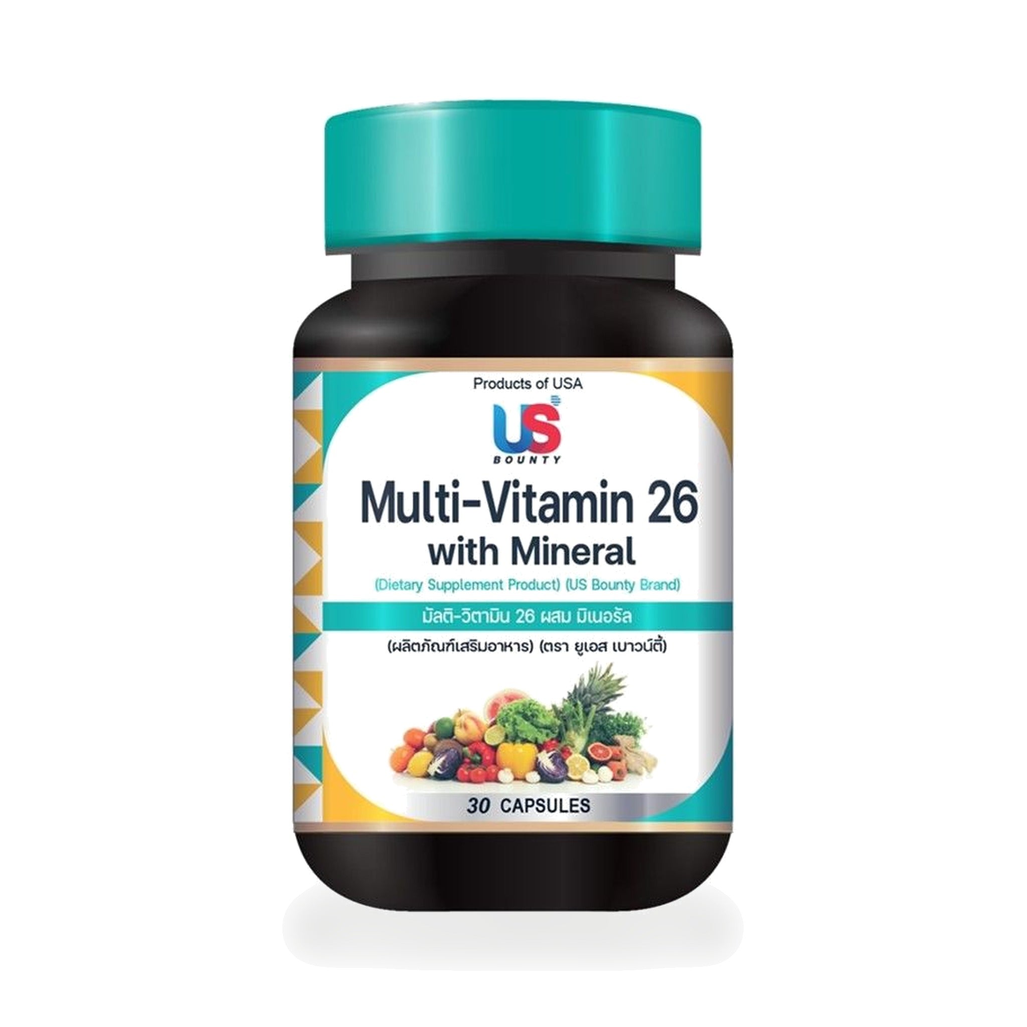 US Bounty Multivitamin 26 + Minerals Capsules ‚ 30 Capsules