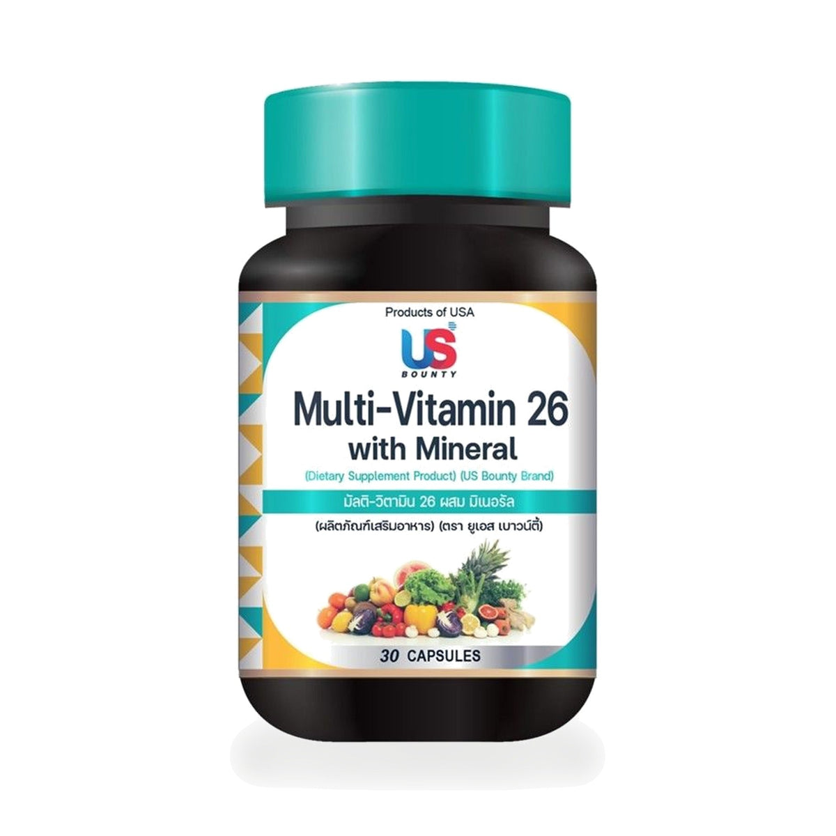US Bounty Multivitamin 26 + Minerals Capsules ‚ 30 Capsules