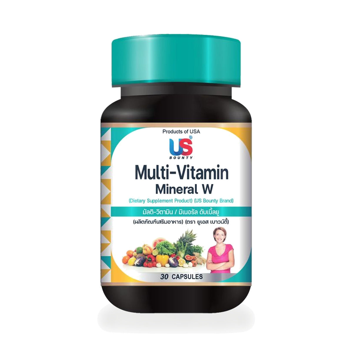 US Bounty Multivitamin-Mineral W for Women 50+ Capsules ‚ 30 Capsules