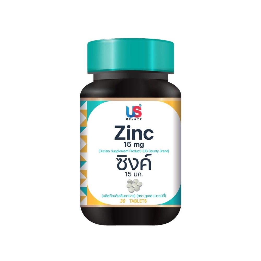 US Bounty Zinc Gluconate 15mg Tablets ‚ 30 Tablets