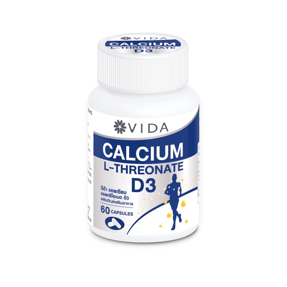 VIDA Calcium L-Threonate + Vitamin D3 Capsules ‚ 60 Capsules