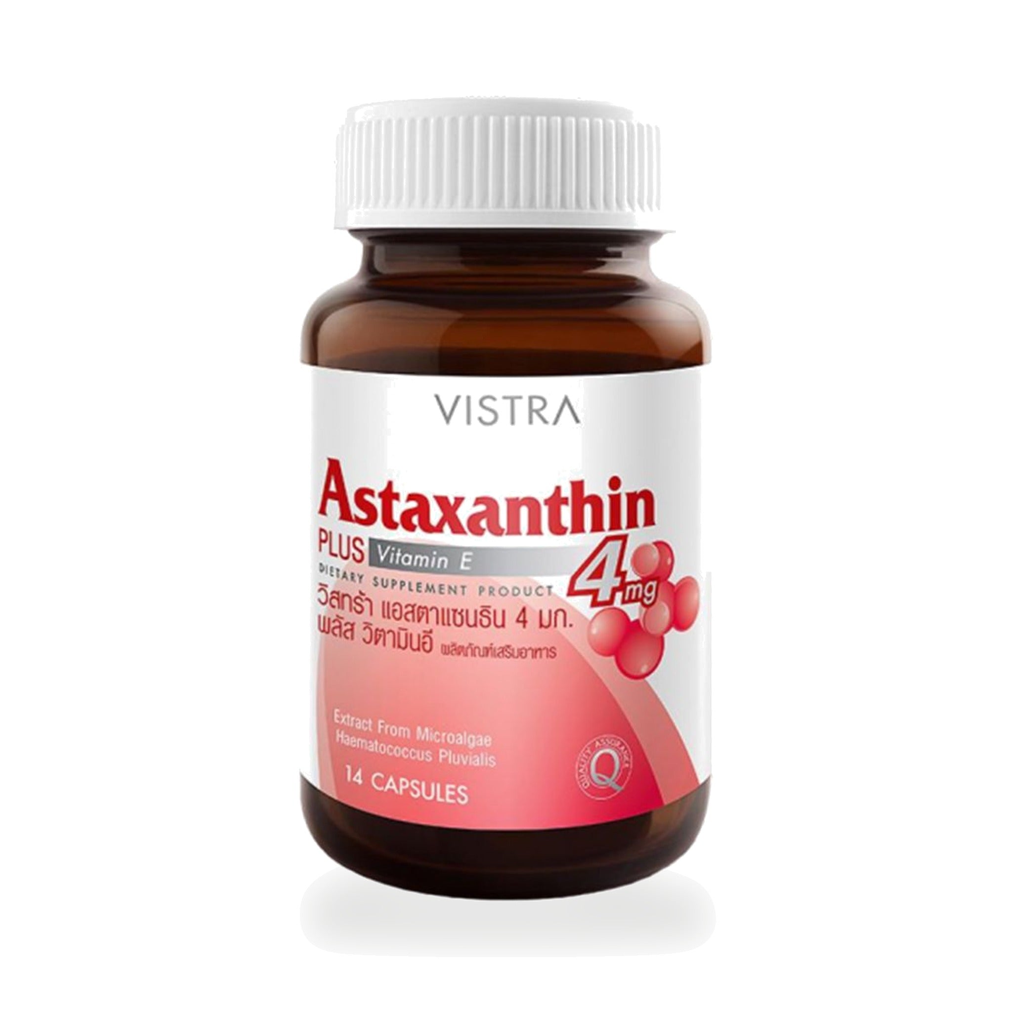 VISTRA Astaxanthin 4mg Plus Vitamin E Capsules ‚ 14 Capsules