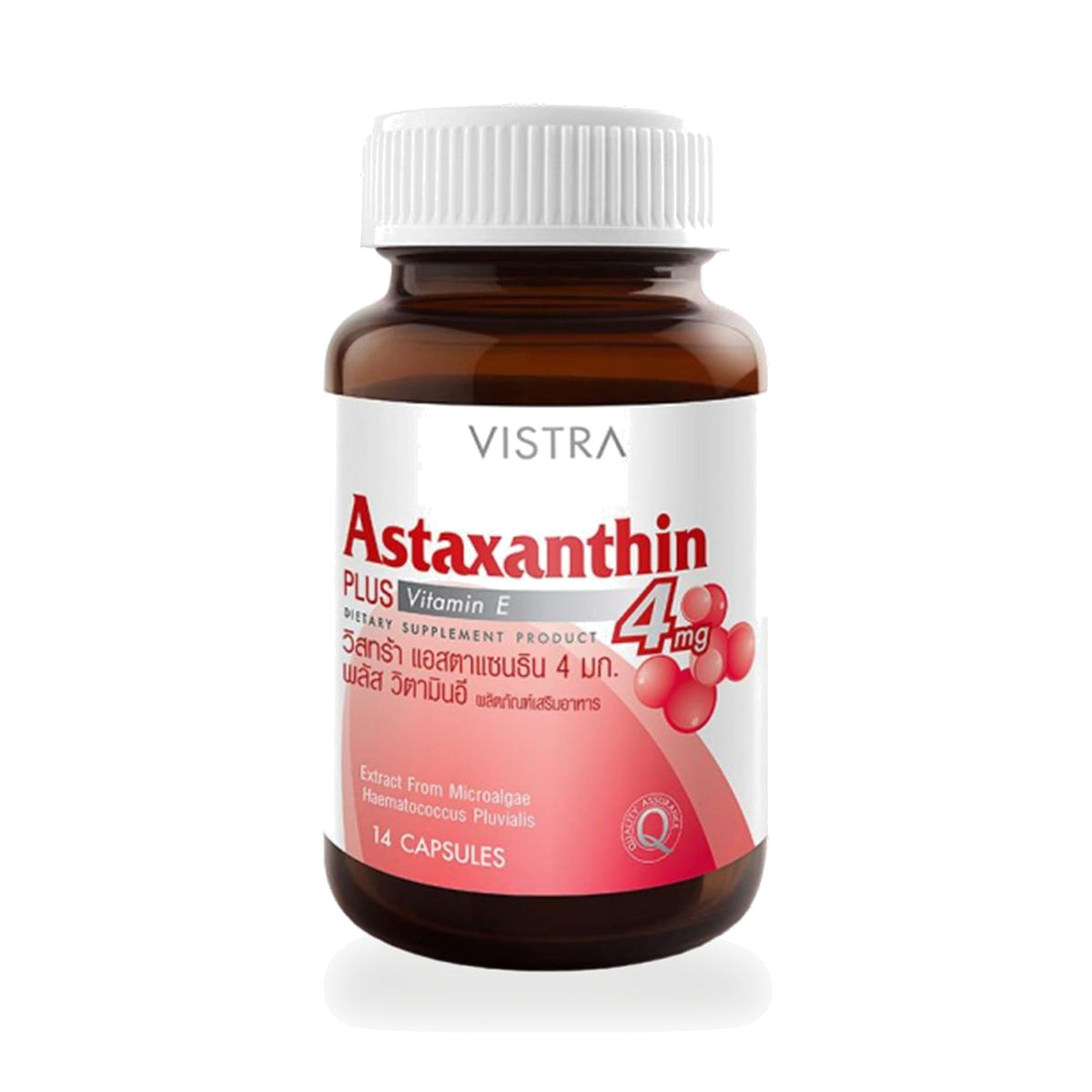 VISTRA Astaxanthin 4mg Plus Vitamin E Capsules ‚ 14 Capsules