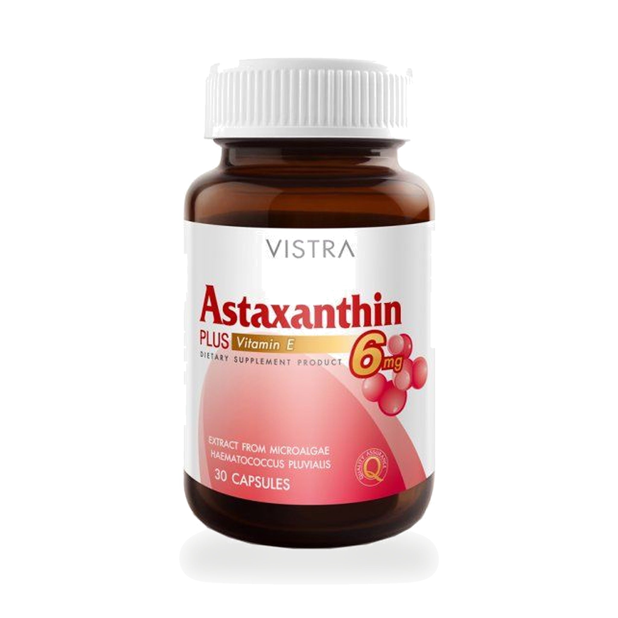 VISTRA Astaxanthin 6mg Plus Vitamin E Capsules ‚ 30 Capsules