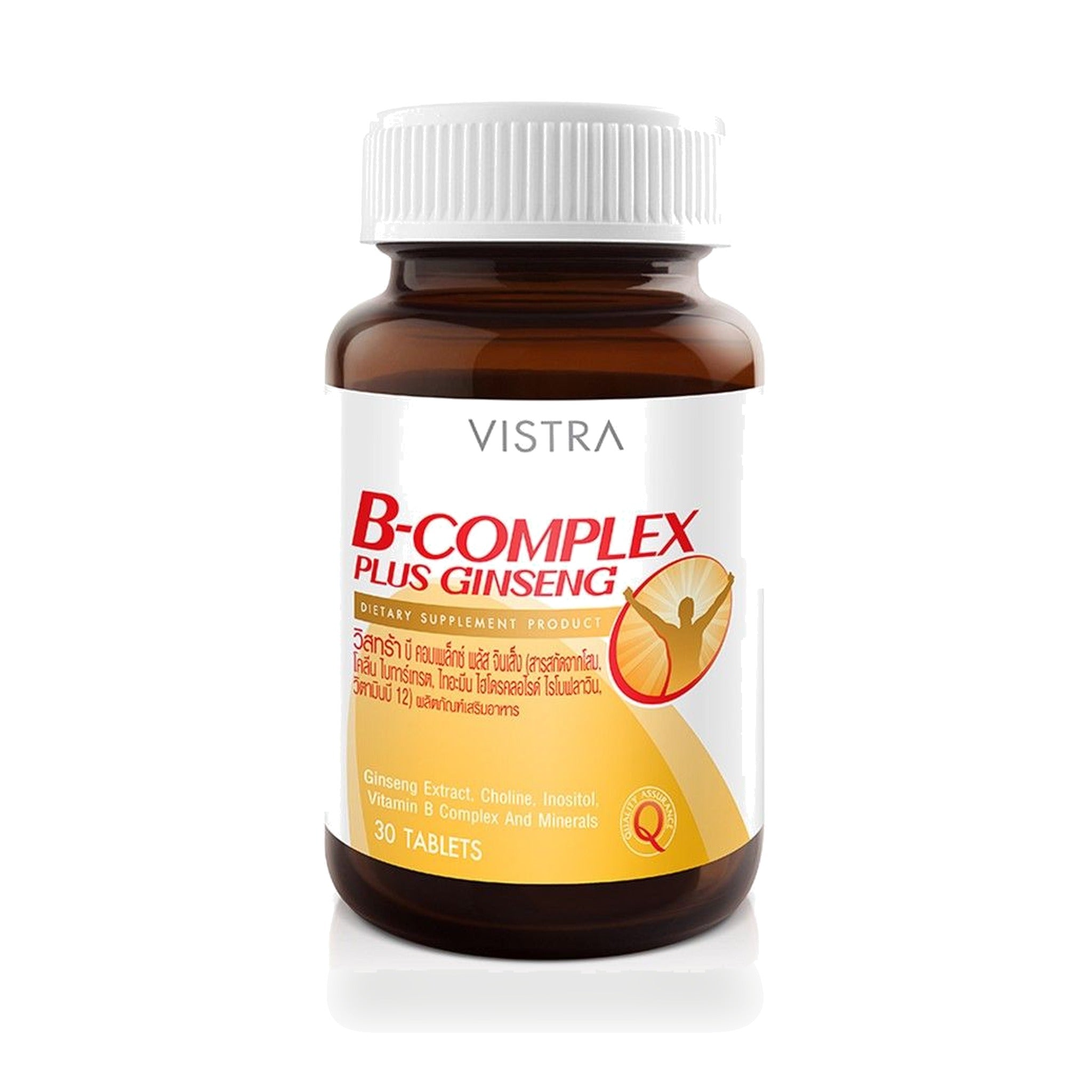 VISTRA B-Complex Plus Ginseng 200mg Tablets ‚ 30 Tablets