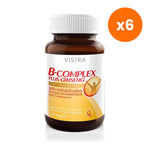 VISTRA B Complex Plus Ginseng 200mg Tablets for Everyday Energy 30 Tablets