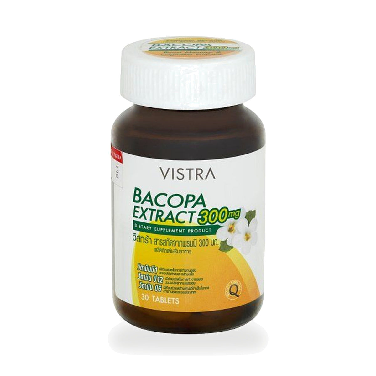 VISTRA Bacopa Extract 300mg Tablets ‚ 30 Tablets