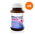 VISTRA Bilberry Lutein Beta Carotene Capsules for Eye Comfort from Screens 30 Capsules