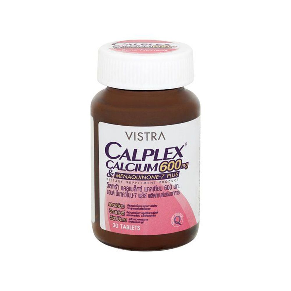 VISTRA Calplex Calcium 600mg & Menaquinone-7 Plus Tablets ‚ 30 Tablets