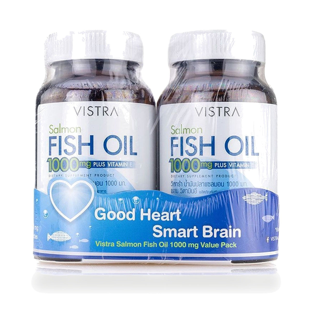 VISTRA Salmon Fish Oil 1,000mg Capsules ‚ 150 Capsules (2 x 75)