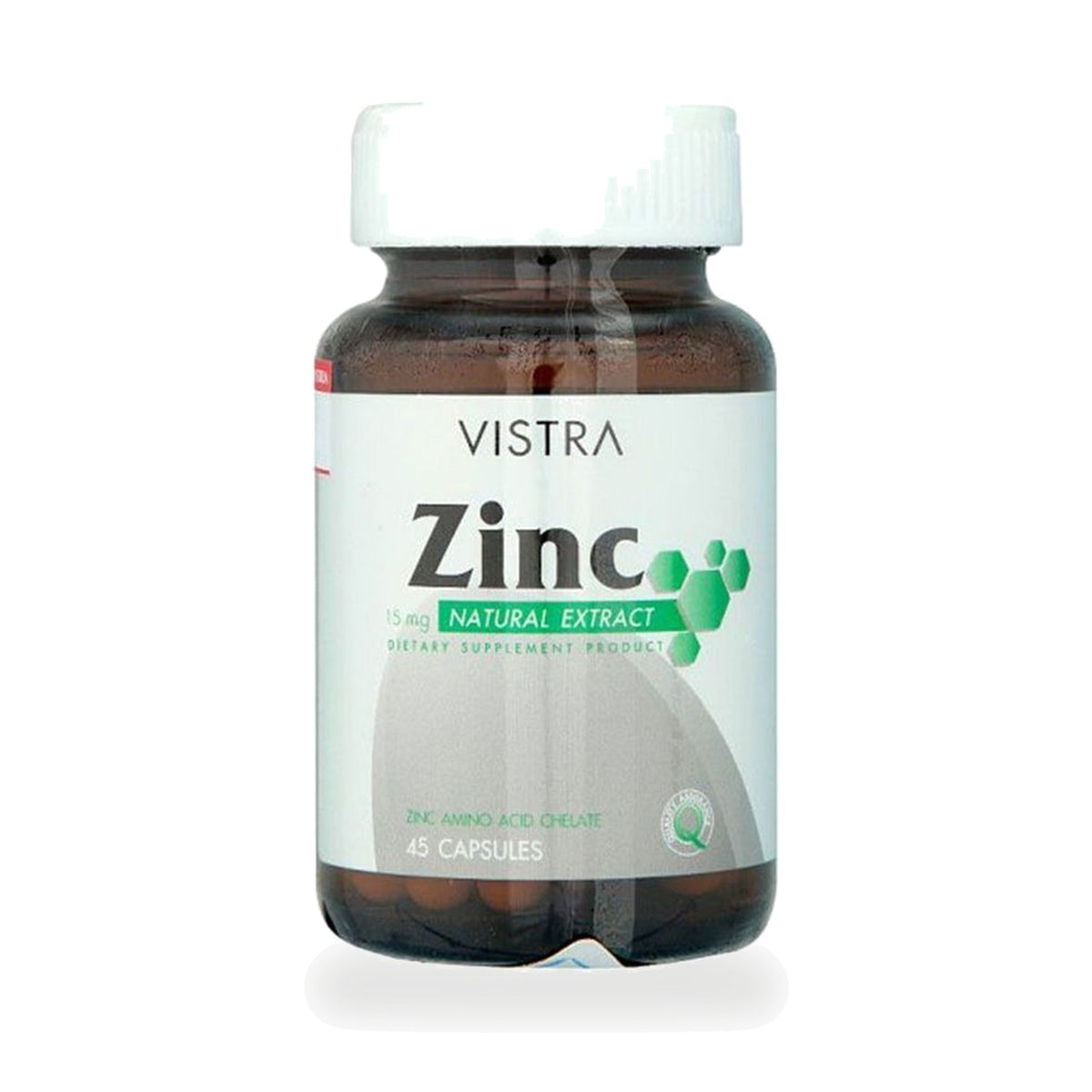 VISTRA Zinc Amino Acid Chelate 15mg Capsules ‚ 45 Capsules