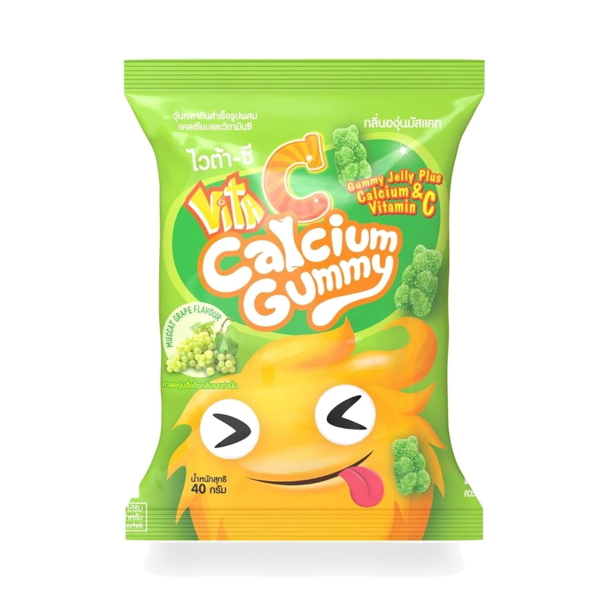 Vita-C Calcium Gummy Muscat Grape Flavour ‚ 40 g